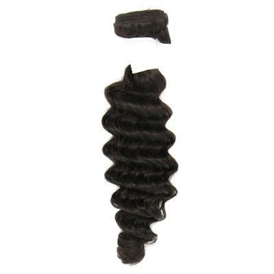 Wholesale Natural Color Handing Soft Smoothly Deep Wave /Curly Human Hair Extension