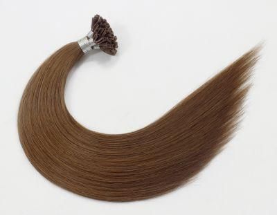 U-Tip Extensions Brazilian Straight Human Hair Bundles Brown Color Remy Human Hair Extensions U-Tip Extensions Brazilian Straight Human Hair