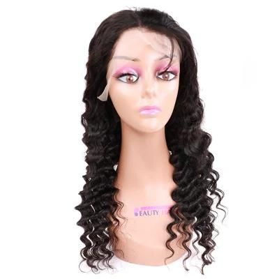 Full Density Deep Wave 100% Remy Human Hair Wig Lace Frontal Wig in Stock