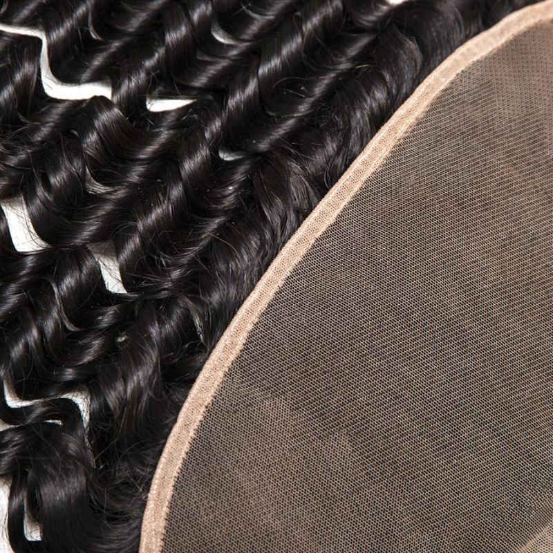 Alinybeauty Unprocessed Wholesale Deep Wave Peruvian Human Hair Lace Frontal Closure