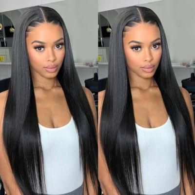 Wholesale Brazilian 10-40 Inches Pre-Bonded Lace Front Human Hair Wig, Knots Bleached HD Lace Wig for Black Women