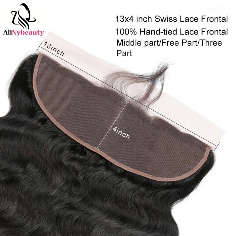 Bundles with Lace Frontal Brazilian Virgin Hair Human Hair Extension