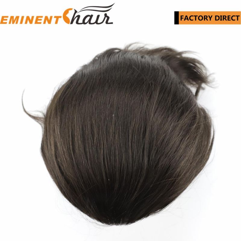 Lace Base Remy Hair Men′s Hairpieces