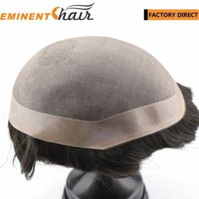 Factory Direct Fine Mono Human Hair Men&prime; S Hair Piece