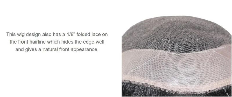 Men′s High Quality French Lace Base with Npu All Around - Hair Loss Solutions
