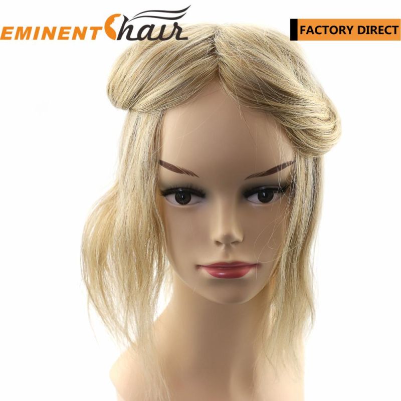 Lace Base Blond European Hair Women Toupee Hair Replacement