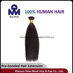 #1b Long Black I Tip Chinese Virgin Human Hair Extensions