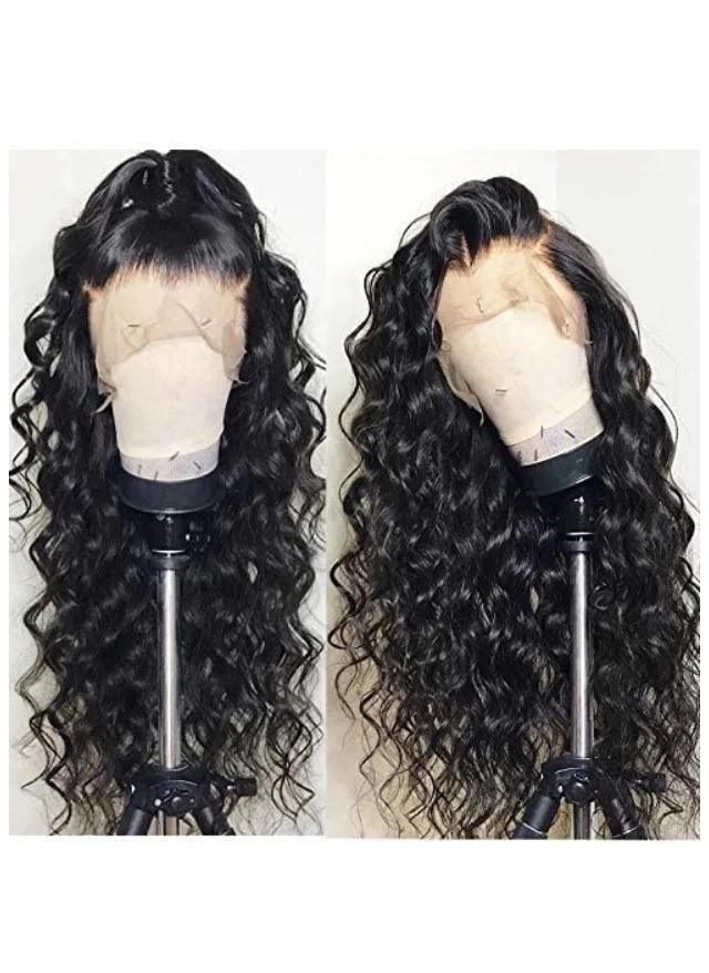 Human Hair Bundles Pre Pluck Lace Wig Water Wave