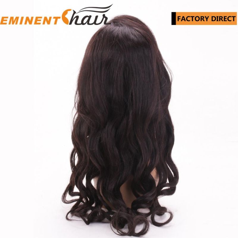 Instant Delivery Human Hair Natural Black Full Lace Wig