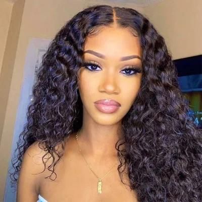 Kbeth Wholesale Raw Kinky Curly Hair Virgin Cuticle Aligned Human Hair Lace Front Wig for Black Women Transparent HD Lace Frontal Wig