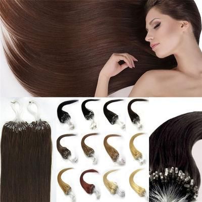 Brazilian Micro Loop Ring Hair Extensions Brazilian Virgin Hair Straight 100g/S Free Shipping Soft Brazilian Hair