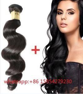 Human Hair Weft Extension Loose Wave Natural Color