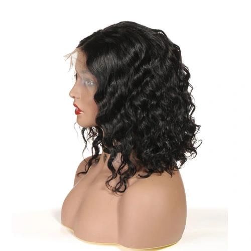 Brazilian Lace Front Wigs Deep Curly Wave Human Hair Pre-Plucked