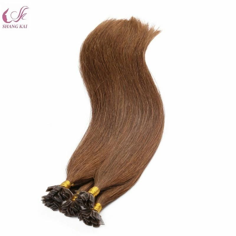 8A Grade Double Drawn Straight Top Quality Virgin Hair Flat Tip Hair Extension