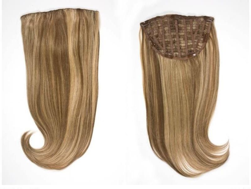100% Virgin Hair Brazilian Hair Extension Clip on Hair Extension (AV-HW00-1)