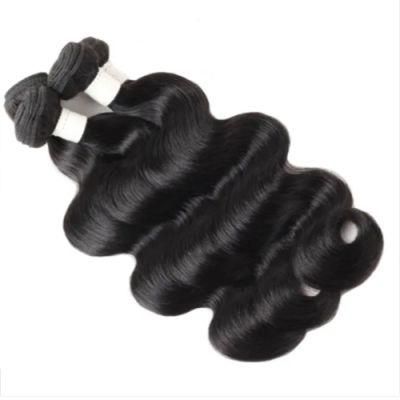 Riisca Hair 4 Bundles Brazilian Body Wave Hair Extension 100% Remy Human Hair Bundles 4 Pieces Hair Extension Nature Color Hair