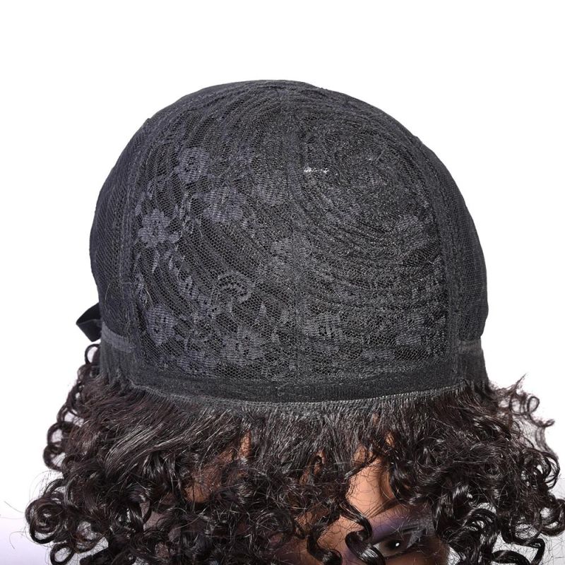 Kbeth Unique Design Machine Made Wigs Wholesale Price From Xuchang Factory Remy Human Hair Good Quality Kinky Curly Wig Fast Shipping
