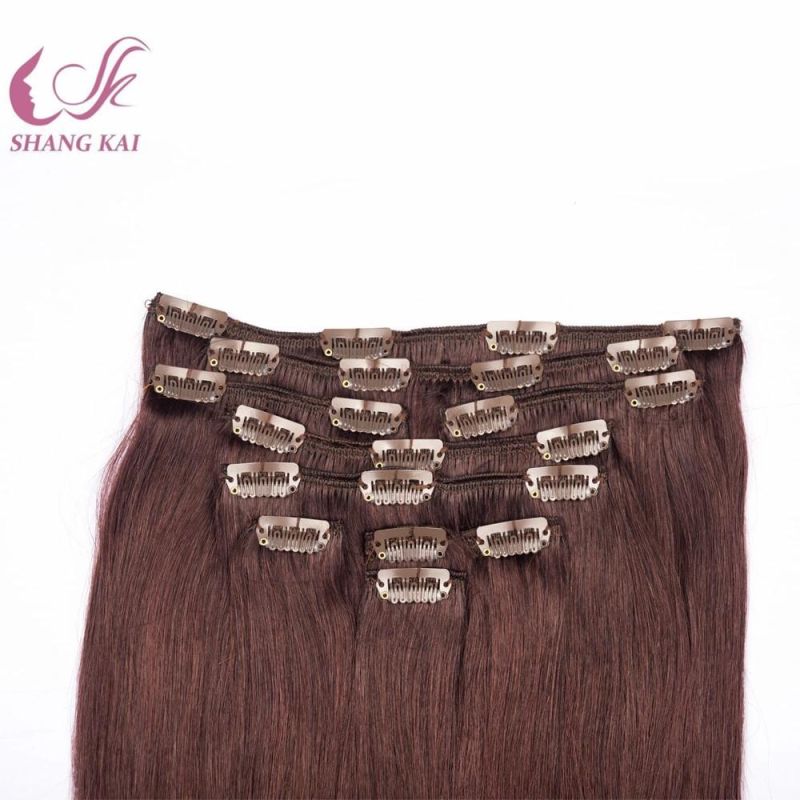 Wholesale Full Head 100% Indian Remy Human Hair Blonde Clip in Hair Extensions