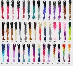 High Quality Ombre Color Synthetic Hair Jumbo Braid