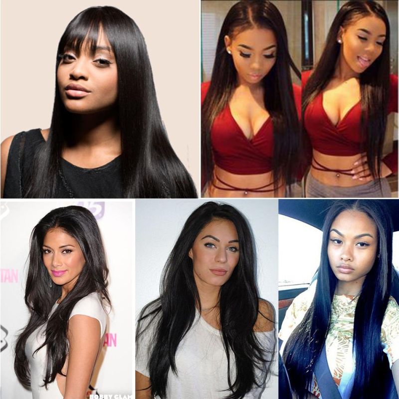 2022 Hot Selling Cuticle Aligned Virgin Hair Unprocessed Brazilian Hair Long Straight Human Hair Lace Wigs