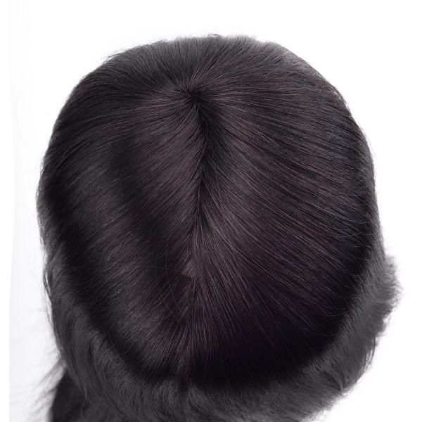 Custom Ladies Braided PE Line Integration Women Hair Systems with Mono Top