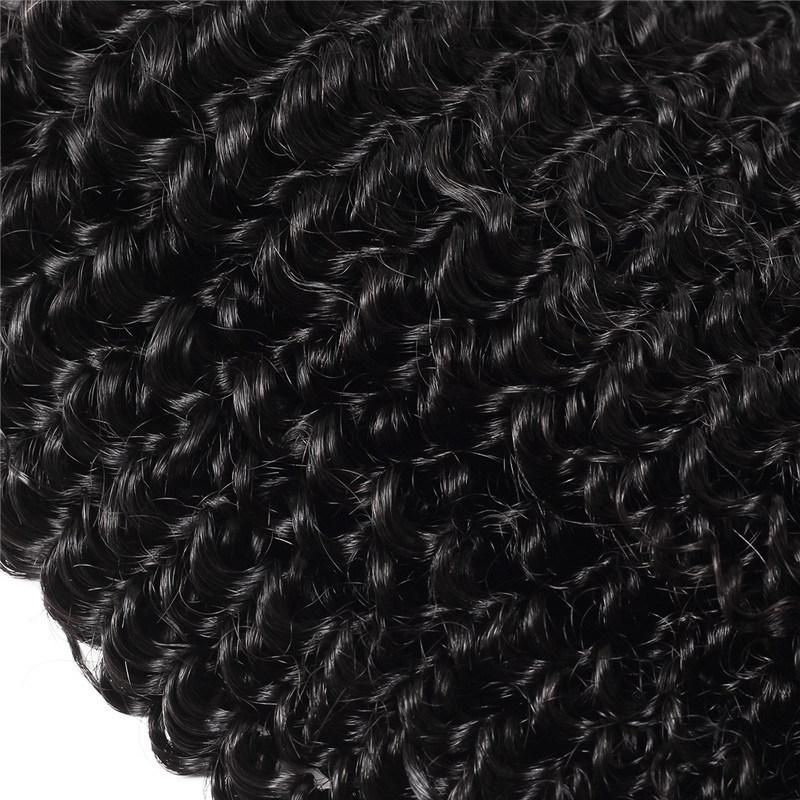 Raw Human Hair Extensions Virgin Remy Kinky Curly Human Hair Weaving Bundle