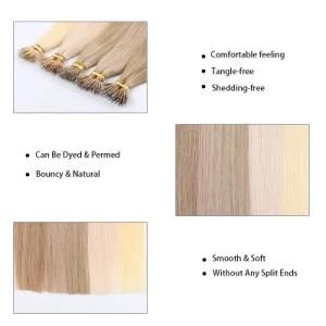 20&quot; 1 Gram Cuticle Remy Human Hair Nano Ring Bead Extensions with More Colors on Stock