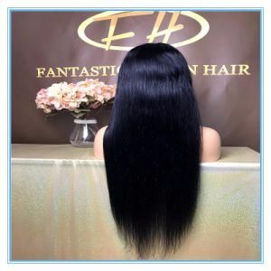 High Quality Hot Sales Jet Black Color Silky Straight Full Lace Human Hair Lace Wigs with Factory Price Wig-065