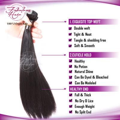 No Chemical Process 100% Virgin Human Cambodian Hair Weave