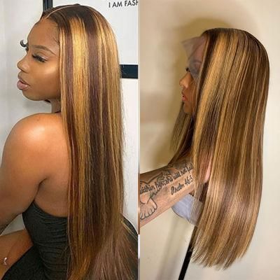 Wholesale Lace Front Wig Pre Plucked 30 Inches Ombre Human Hair Wig