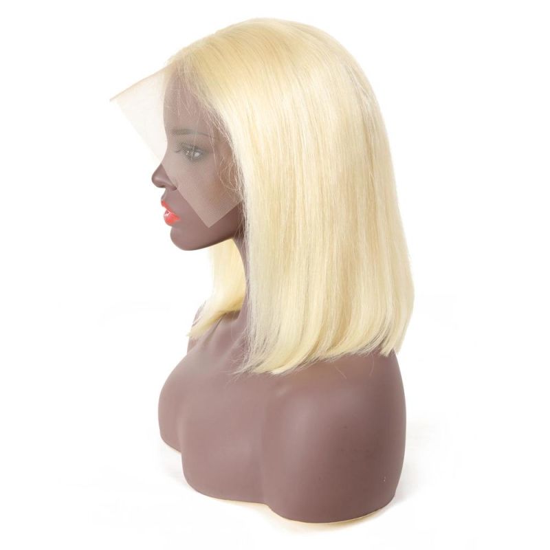 Blonde Color Peruvian Human Hair Bob Wigs