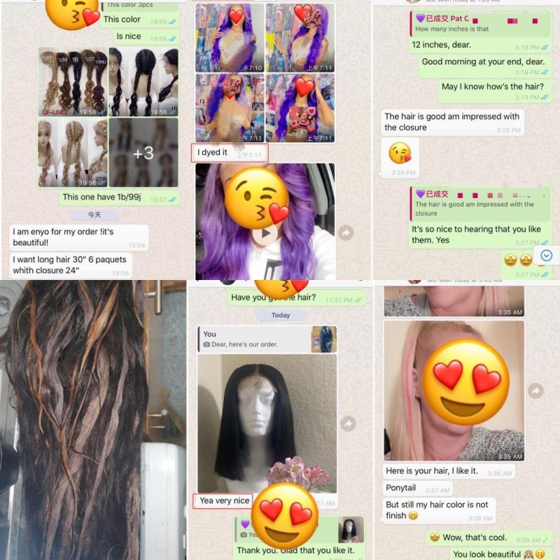 Affordable Price Mixed Hair Synthetic and Human Hair Straight Hair