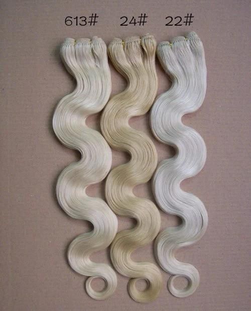 Virgin Hair Remy Hair Blonde Color Hair Weft Human Hair Extension