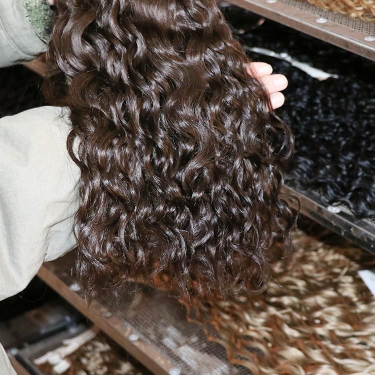 8PCS/Set Wholesale Virgin Remy Hair Natural Wavy Clip in Hair Extensions #2