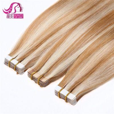 Tape in Human Hair Extensions 20/40PCS Adhesive Skin Weft Hair Extensions 16&quot; 18&quot; 20&quot; 22&quot; Double Sided Remy Tape Hair Promotion