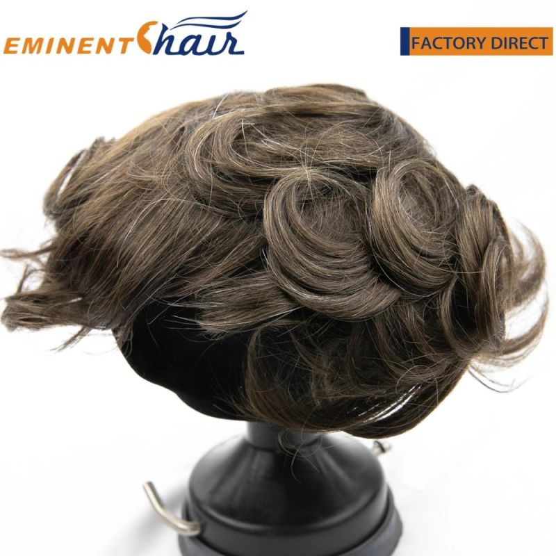 Durable Men′s Toupee Fine Welded Mono Hair System
