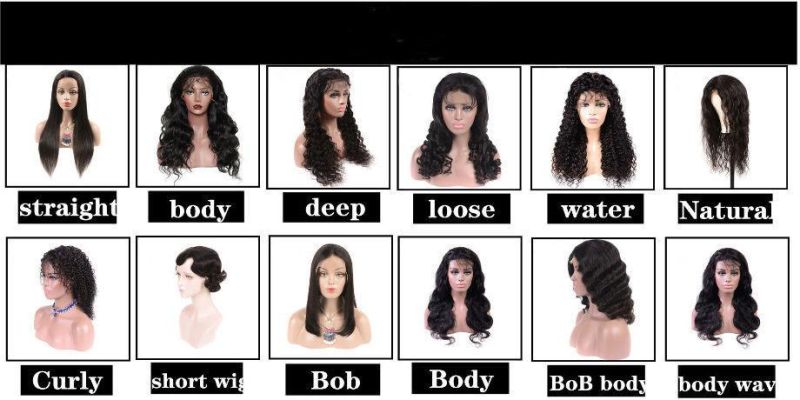 Factory Price 4*4 100% Human Hair Water Wave Frontal Wig HD Transparent Lace Front Wig for Black Women