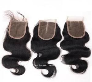 #Black 18&quot; Human Remy Lace Front Closure Hair by Hand-Tied