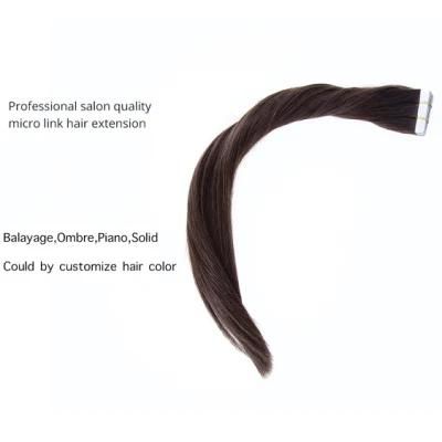 18&prime;&prime;-22&prime;&prime; 50g-150g Body Wave Human Hair Real Remy Double Sided Adhesive Tape Hair Extensions 2.5g/PC Hair