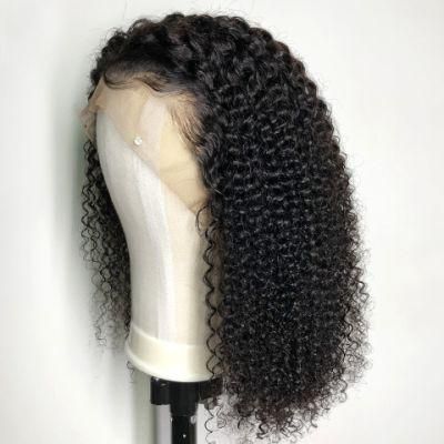 Wholesale Afro Kinky Jerry Curly Front Full Lace Human Hair Wig