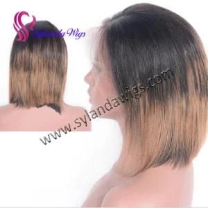 High Quality Virgin Brazilian Hair Bob Style Ombre Color Wig Human Hair