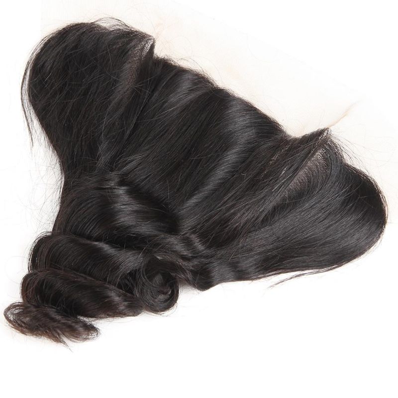 Wholesale Brazilian Virgin Human Hair Bundles with Frontal Loose Wave