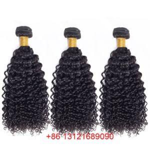 Brazilian Hair Weave 3 Bundles Kinky Curly Weave Human Hair Extension Natural Color Non-Remy Hair