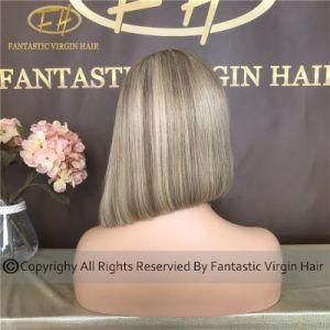 Fantastic Chinese Virgin/Remy Human Hair Full/Frontal Lace Wig with No Shedding