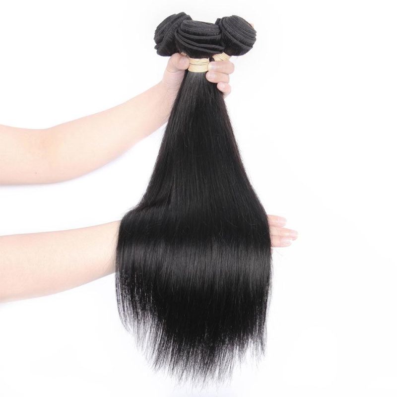Human Hair Weave Bundles Straight 8-40inch 100% Human Hair Weave Bundles Natural Color Remy Hair Extensions