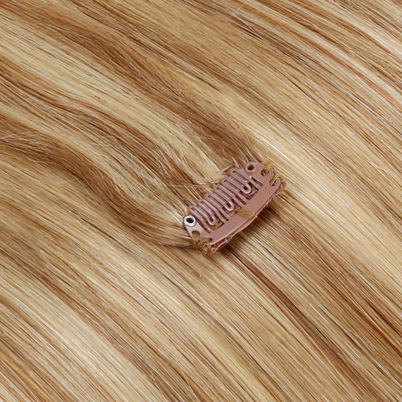 Piano Highlight Colors P27/613 140g 10piece 20inch Full Cuticle Aligned Remy Indian Hair Clip in Hair Extension