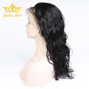Natural Black 100% Human Remy Hair Glueless 360 Wig for Natural Wave