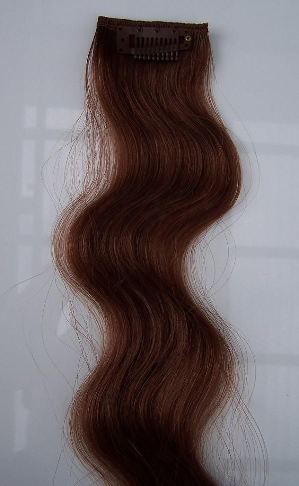 Clip on Hair Extensions Body Wave Human Hair Clip in Hair Extension (AV-CW010)