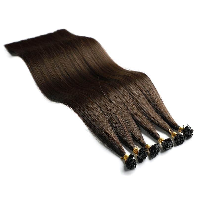 Custom Top Quality 100% Remy Pre Bonded Keratin Flat-Tip Human Hair Extensions