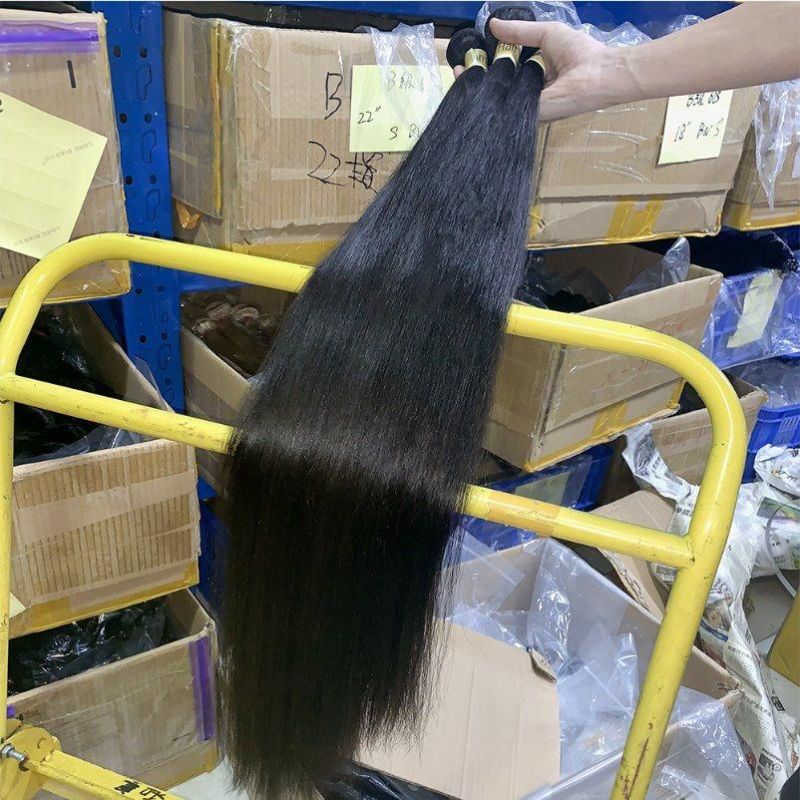 Wholesale Virgin Hair Double Weft Humain Hair 100% Straight Hair